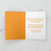Carte de vœux personnalisée pour un professeur ave (Intérieur)