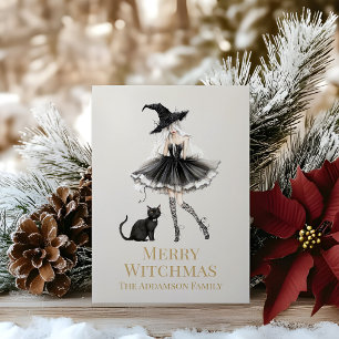 Carte de vœux personnalisée pour une Merry Witchma