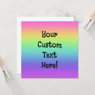 Carte de voeux personnalisée Rainbow Gradient
