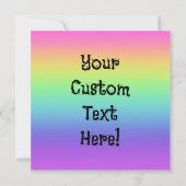 Carte de voeux personnalisée Rainbow Gradient (Devant)