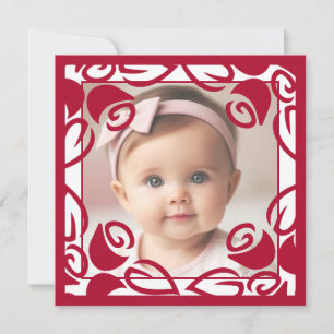 Carte de voeux personnalisée Red Roses