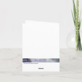 Carte de vœux personnalisée Rose rose avec une abe (Dos)