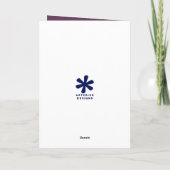 Carte de vœux personnalisée sèche-cheveux violet p (Dos)