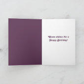 Carte de vœux personnalisée sèche-cheveux violet p (Intérieur)