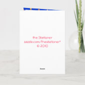 Carte de voeux personnalisée Toy Robot (Dos)