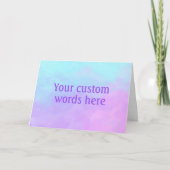 Carte de vœux personnalisée vierge (Devant)