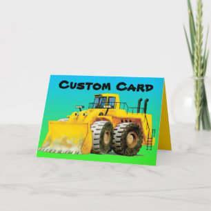 Carte de voeux personnalisée Yellow Digger