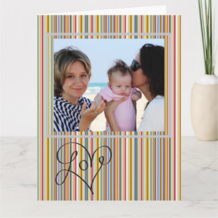 Carte de voeux Personnaliser - Love Font Heart
