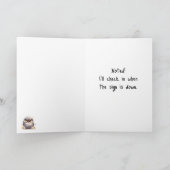 Carte de vœux Perte d'animal de compagnie Besoin d (Intérieur)