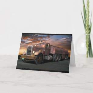 Carte de voeux Peterbilt "Duel Truck"