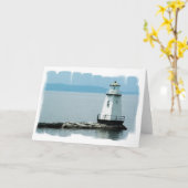 Carte de voeux peu commune de phare (Fleur jaune)