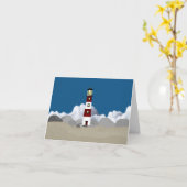 Carte de voeux phare (Fleur jaune)