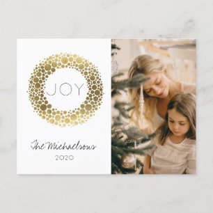 Carte de vœux photo aquarelle rose doré pour les f