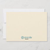 Carte de vœux photo avec drapeau moderne - Bleu (Dos)