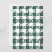 Carte de vœux photo avec écriture verte joyeuse (Dos)