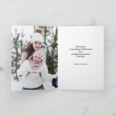 Carte de vœux photo avec l'éclat des fêtes (Intérieur)