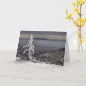 Carte de voeux photo Blue Ridge Mountains (Fleur jaune)