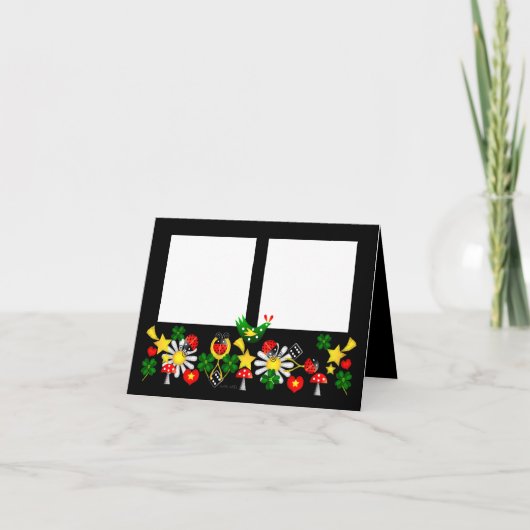 Carte de vœux photo Bonne Chance/Env (Devant)