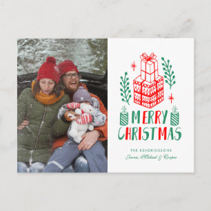 CARTE DE VOEUX PHOTO Cadeaux de Noël