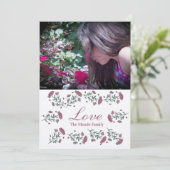 Carte de vœux photo cœur de la Saint-Valentin à mo (Debout devant)