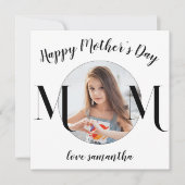 Carte de vœux photo collage moderne pour la fête d (Devant)