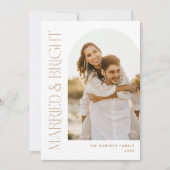 Carte de vœux photo d'arc de fêtes moderne pour co (Devant)