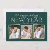 Carte de vœux photo de collage Nouvel An modifiabl (Devant)