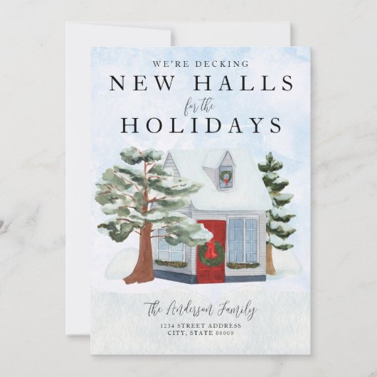 Carte de vœux photo de Décoration de nouvelles sal (Devant)