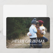 Carte de vœux photo de fête de fin d'année (Devant / Derrière)