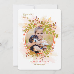 Carte de vœux photo de fêtes Abondance