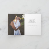 carte de vœux photo de fêtes avec écriture dorée p (Intérieur)