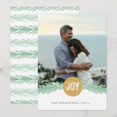 Carte de vœux photo de fêtes Brins de Joie (Devant / Derrière)