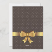 Carte de vœux photo de fêtes dorée à l'arc (Dos)