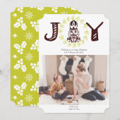 Carte de vœux photo de fêtes Joy Nutcracker (Devant / Derrière)