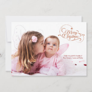 Carte de vœux photo de fêtes tachetée