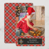 Carte de voeux photo de jour férié (Devant / Derrière)