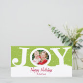 Carte de vœux photo de Joy Holiday (Debout devant)
