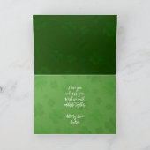 Carte de vœux photo de la Saint-Patrick (Intérieur)