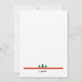 Carte de vœux photo de message de vacances (Dos)