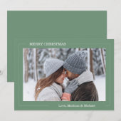 Carte de vœux photo de Noël (Devant / Derrière)