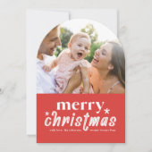 Carte de vœux photo de Noël Arch Retro (Devant)