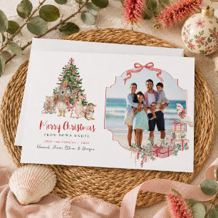 Carte de vœux photo de Noël australien