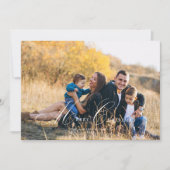 Carte de vœux photo de Noël avec écriture calligra (Devant)