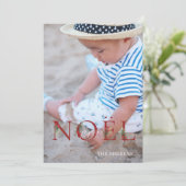 Carte de vœux photo de NOEL botanique ornée (Debout devant)