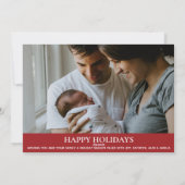 Carte de vœux photo de Noël Cerise (Dos)