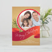 Carte de vœux photo de Noël élégante (Debout devant)