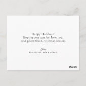 Carte de vœux photo de Noël joyeux (Dos)