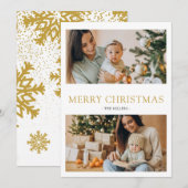 Carte de vœux photo de Noël Joyeux Noël 2 (Devant / Derrière)