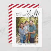 Carte de vœux photo de Noël Joyeux Noël à tous (Devant / Derrière)