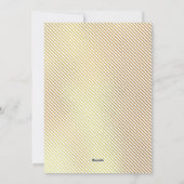 Carte de vœux photo de Noël moderne doré (Dos)